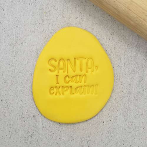 Cookie Stamp Embosser - Santa I Can Explain